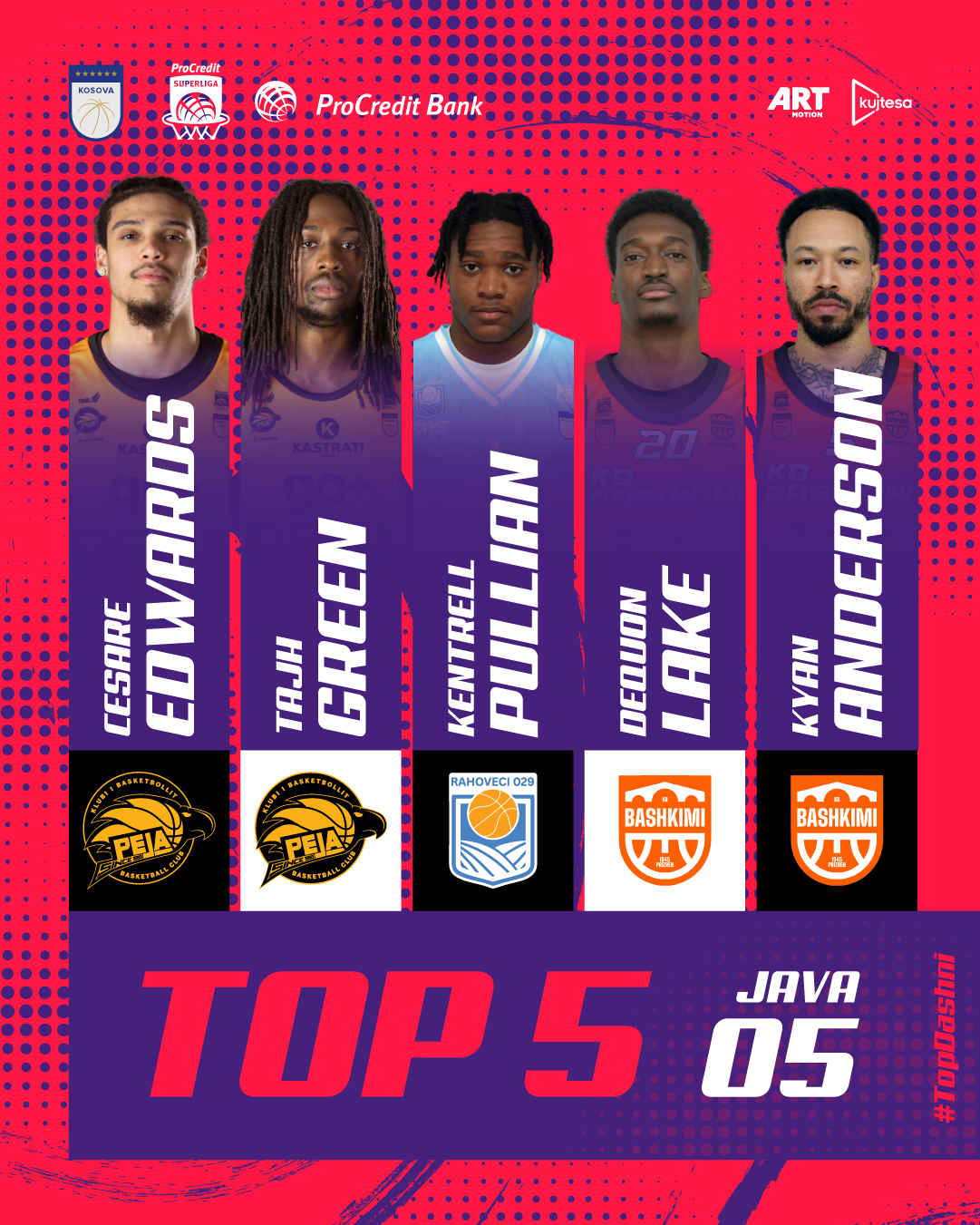 Edwards, MVP i javës së pestë 