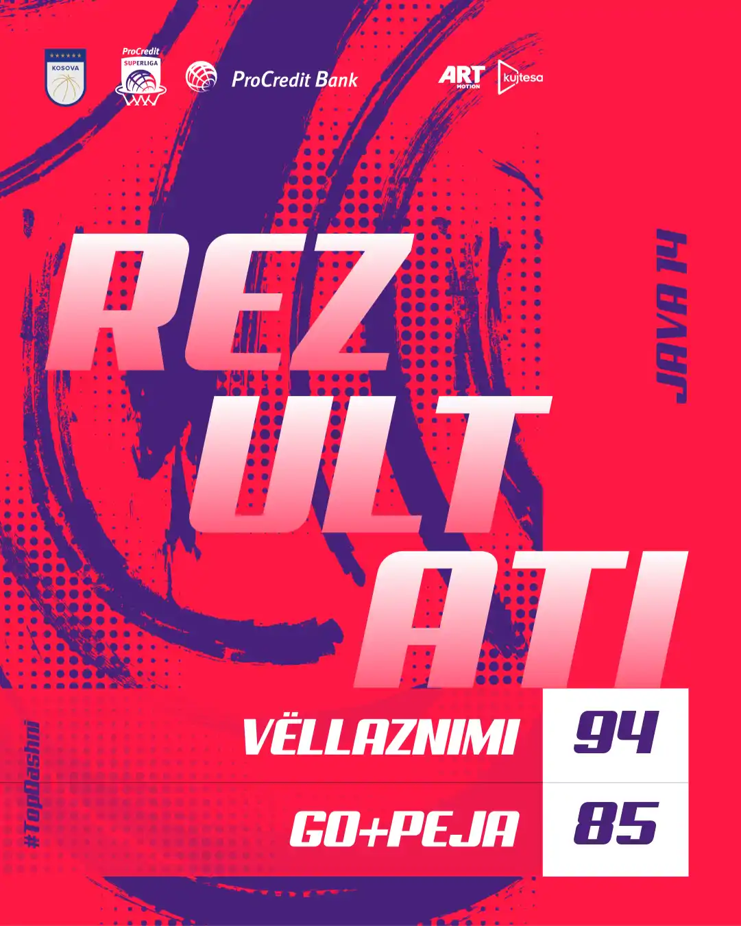 Vëllaznimi mposht Go+ Pejën në Gjakovë