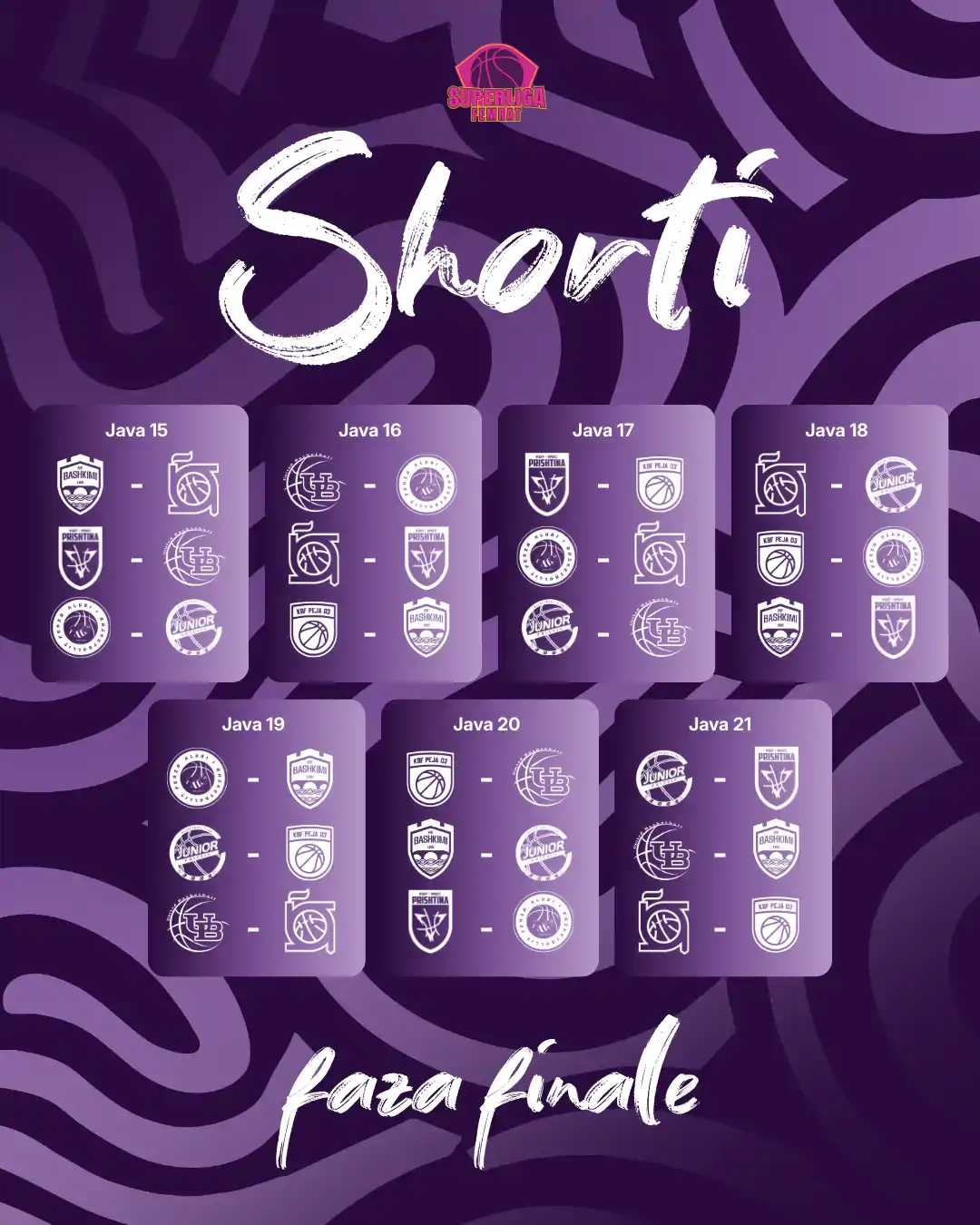 Shorti për fazën finale të Superligës së Femrave 