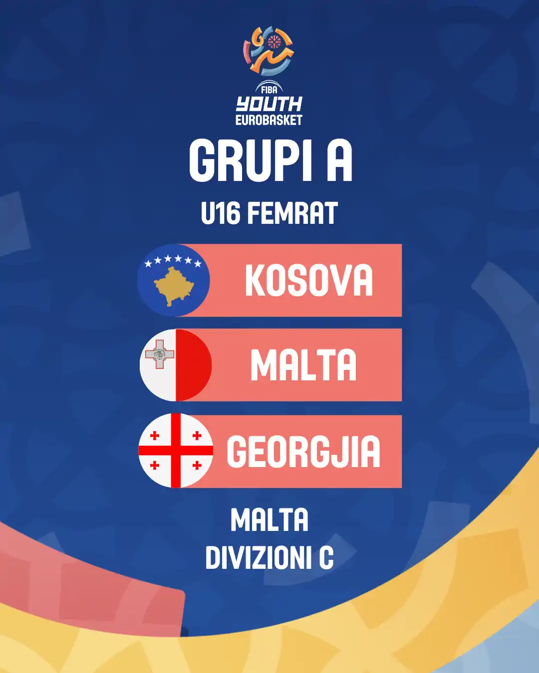 Kosova mëson kundërshtarët në Kampionatet Evropiane të FIBA-s